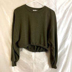 Zara Cropped Sweater Shirt size Small